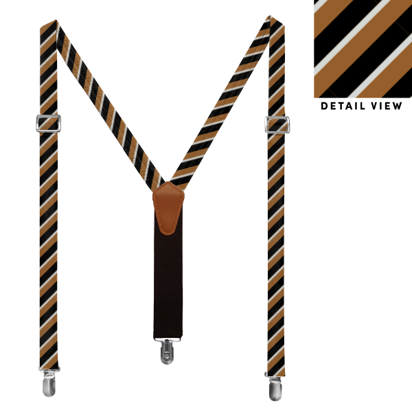 Broadway Stripe (Customized) Suspenders -  -  - Knotty Tie Co.