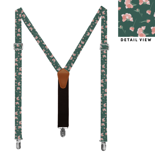 Peonies Floral (Customized) Suspenders -  -  - Knotty Tie Co.