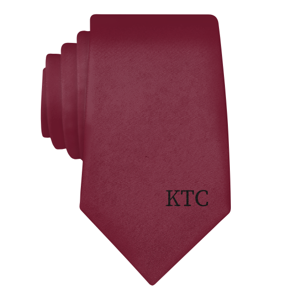 Serif Initials On Tip Monogram (Customized) Necktie -  -  - Knotty Tie Co.