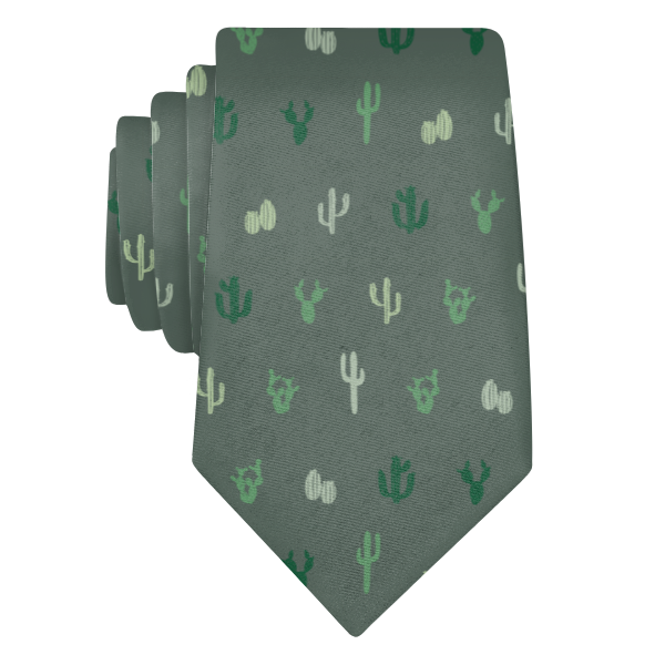 Cactus Herbage (Customized) Necktie -  -  - Knotty Tie Co.