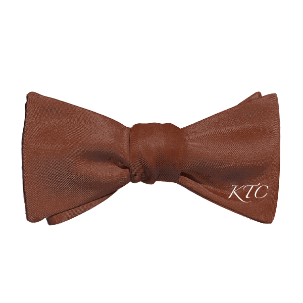 Script Initials On Bow Monogram (Customized) Bow Tie -  -  - Knotty Tie Co.