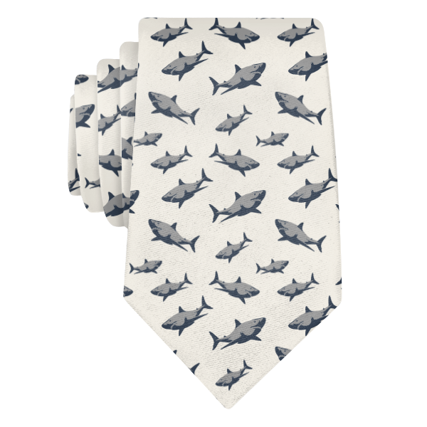 Sharks (Customized) Necktie -  -  - Knotty Tie Co.