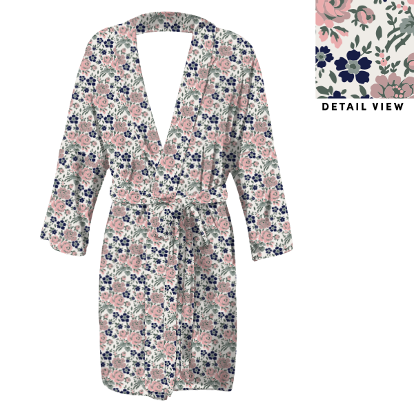 Cooper Floral (Customized) Robe -  -  - Knotty Tie Co.