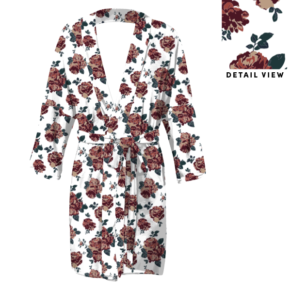 Sylvan Floral (Customized) Robe -  -  - Knotty Tie Co.
