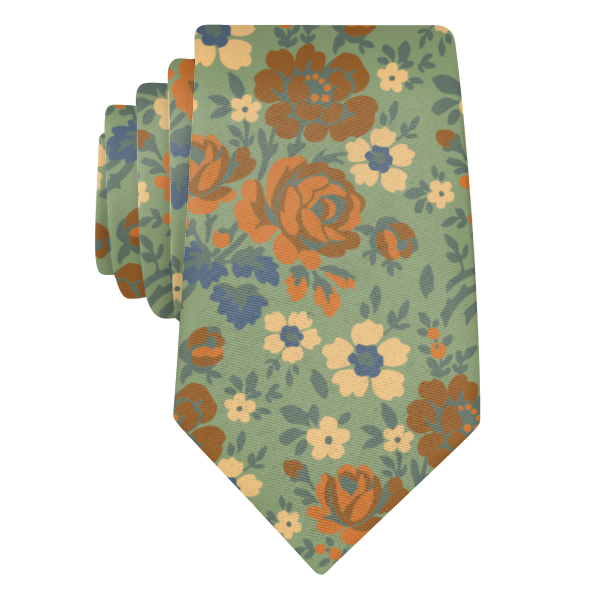 Cooper Floral (Customized) Necktie -  -  - Knotty Tie Co.