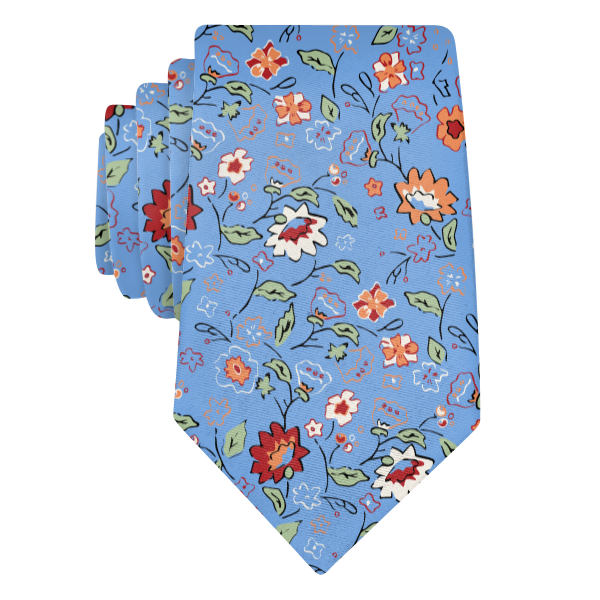 Cecile Floral (Customized) Necktie -  -  - Knotty Tie Co.
