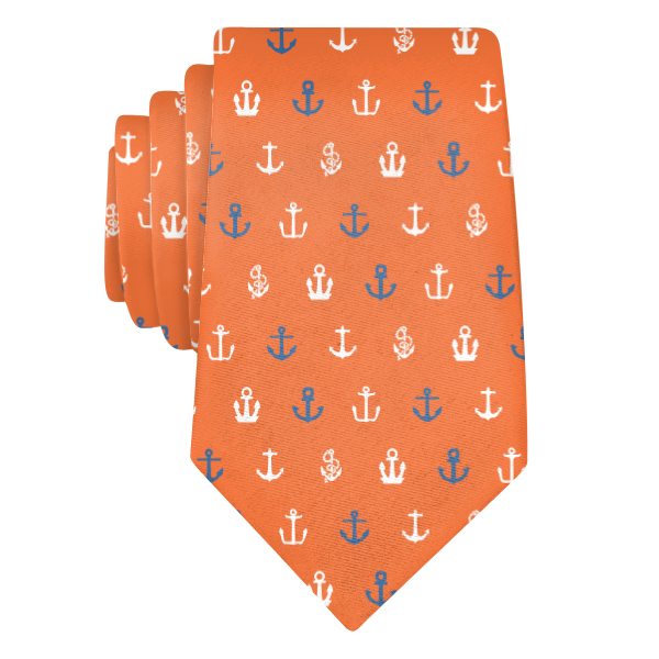 Anchors Away (Customized) Necktie -  -  - Knotty Tie Co.