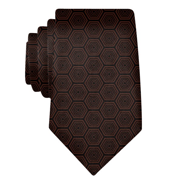 Tortoiseshell Geometric (Customized) Necktie -  -  - Knotty Tie Co.