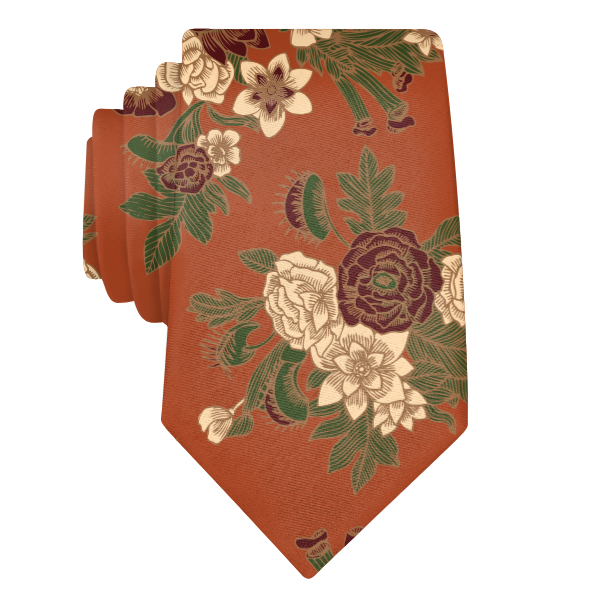 Tattoo Floral (Customized) Necktie -  -  - Knotty Tie Co.