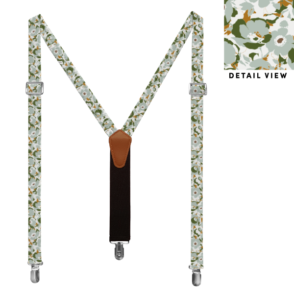 Mod Floral (Customized) Suspenders -  -  - Knotty Tie Co.