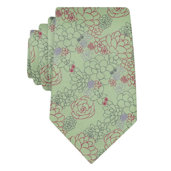 Succulent Cactus Garden (Customized) Necktie -  -  - Knotty Tie Co.