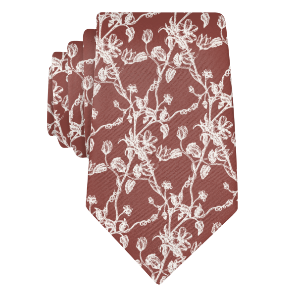 Floral Toile (Customized) Necktie -  -  - Knotty Tie Co.