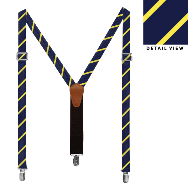 Brooklyn Stripe (Customized) Suspenders -  -  - Knotty Tie Co.