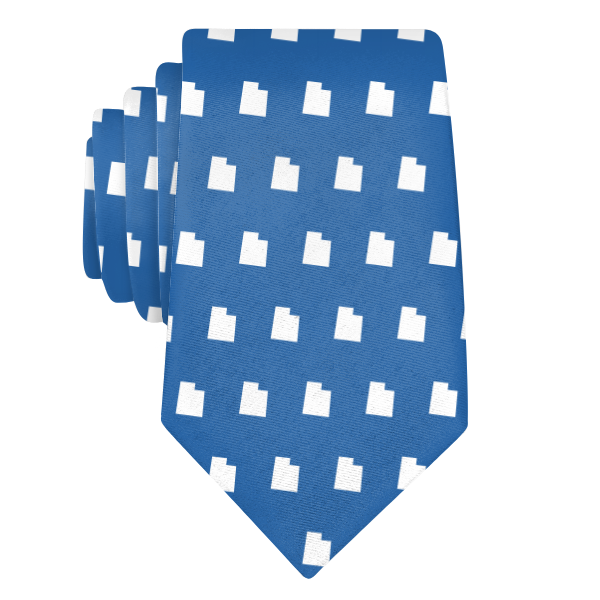 Utah State Outline (Customized) Necktie -  -  - Knotty Tie Co.