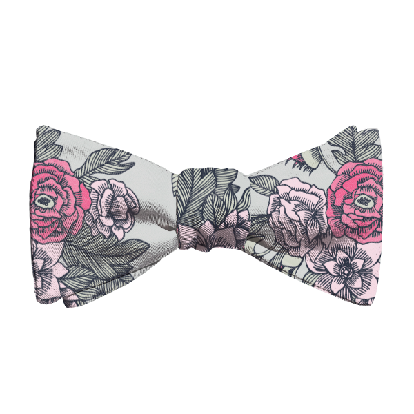 Tattoo Floral (Customized) Bow Tie -  -  - Knotty Tie Co.