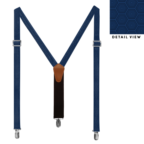 Tortoiseshell Geometric (Customized) Suspenders -  -  - Knotty Tie Co.