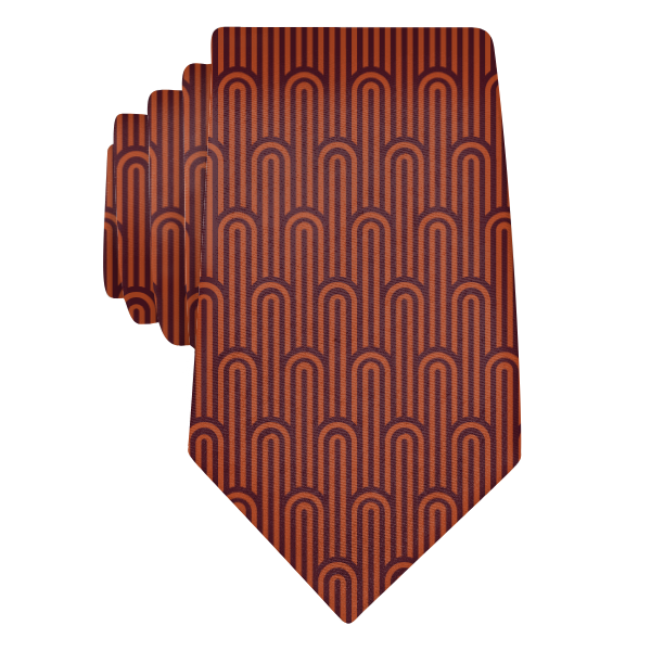 Deco Curves (Customized) Necktie -  -  - Knotty Tie Co.
