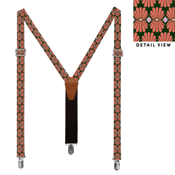 Nouveau Floral (Customized) Suspenders -  -  - Knotty Tie Co.