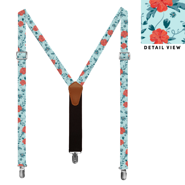 Impatiens Floral (Customized) Suspenders -  -  - Knotty Tie Co.