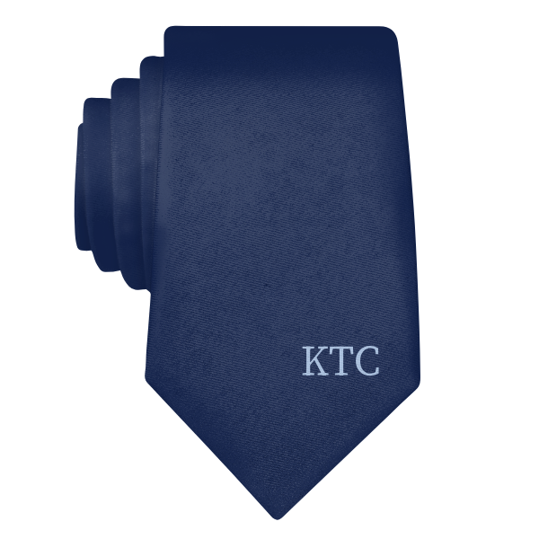 Serif Initials On Tip Monogram (Customized) Necktie -  -  - Knotty Tie Co.