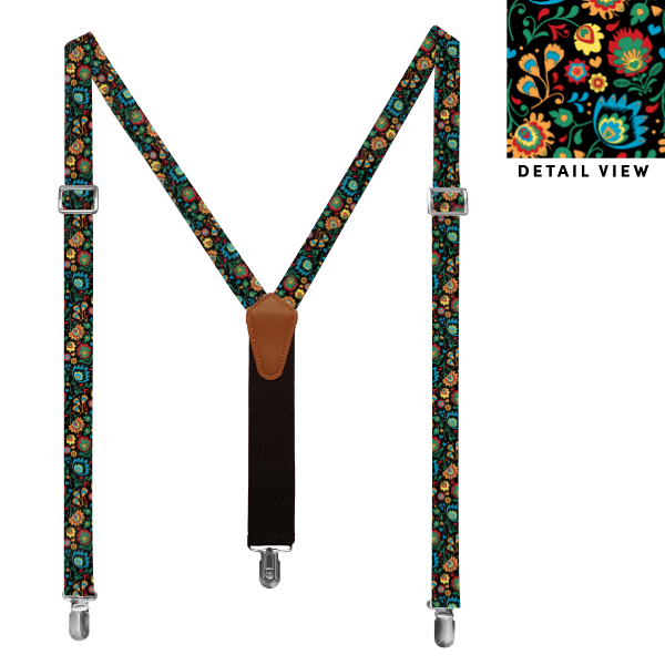 Electric Daisy Floral (Customized) Suspenders -  -  - Knotty Tie Co.