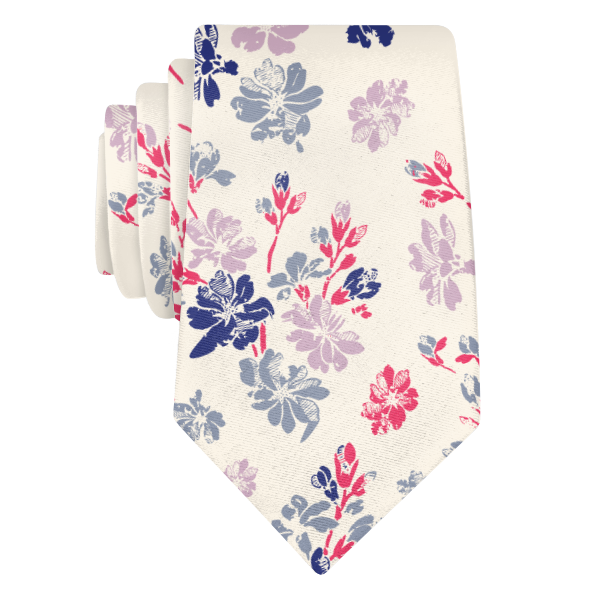 Stamped Floral (Customized) Necktie -  -  - Knotty Tie Co.