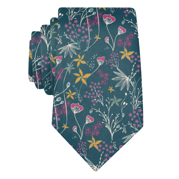 Frankie Floral (Customized) Necktie -  -  - Knotty Tie Co.