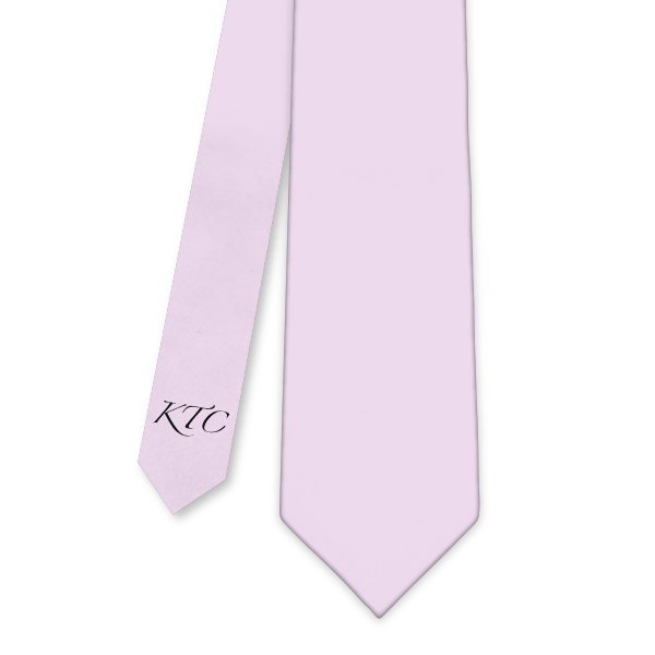 Script Initials On Tail Monogram (Customized) Necktie -  -  - Knotty Tie Co.