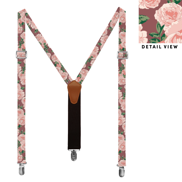 Paeonia (Customized) Suspenders -  -  - Knotty Tie Co.