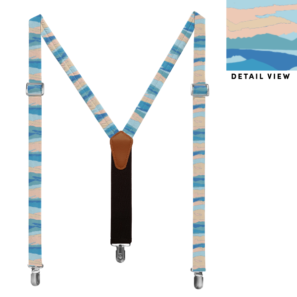 Mountain Sunset (Customized) Suspenders -  -  - Knotty Tie Co.