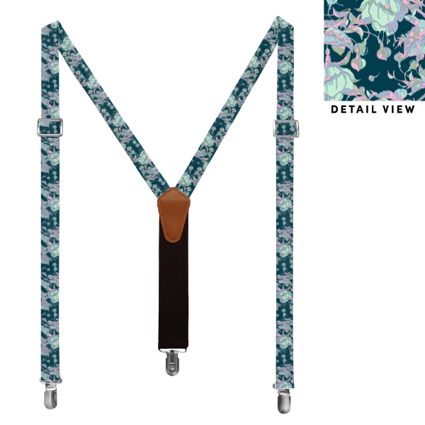 Abstract Floral (Customized) Suspenders -  -  - Knotty Tie Co.