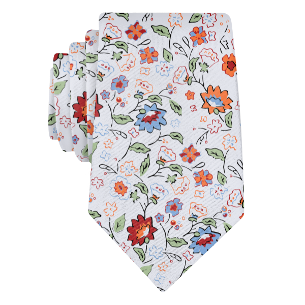 Cecile Floral (Customized) Necktie -  -  - Knotty Tie Co.