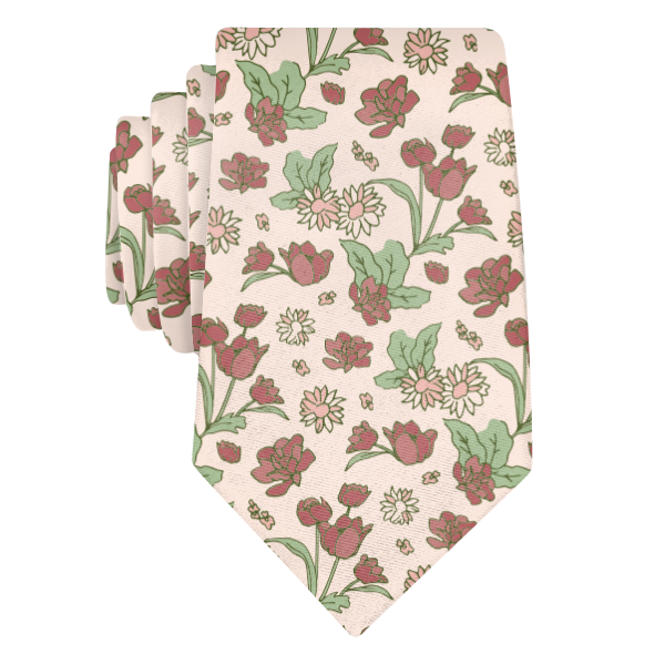 Clara Floral (Customized) Necktie -  -  - Knotty Tie Co.
