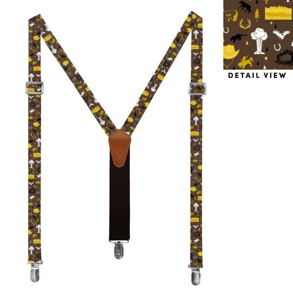 Wyoming State Heritage (Customized) Suspenders -  -  - Knotty Tie Co.