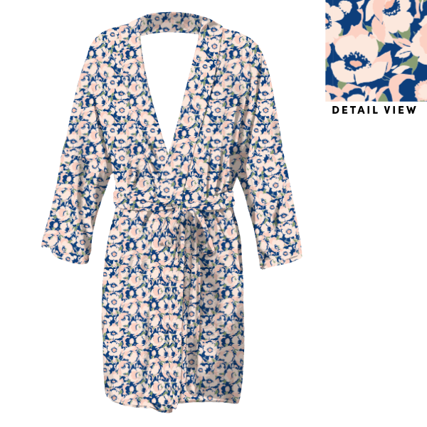 Mod Floral (Customized) Robe -  -  - Knotty Tie Co.