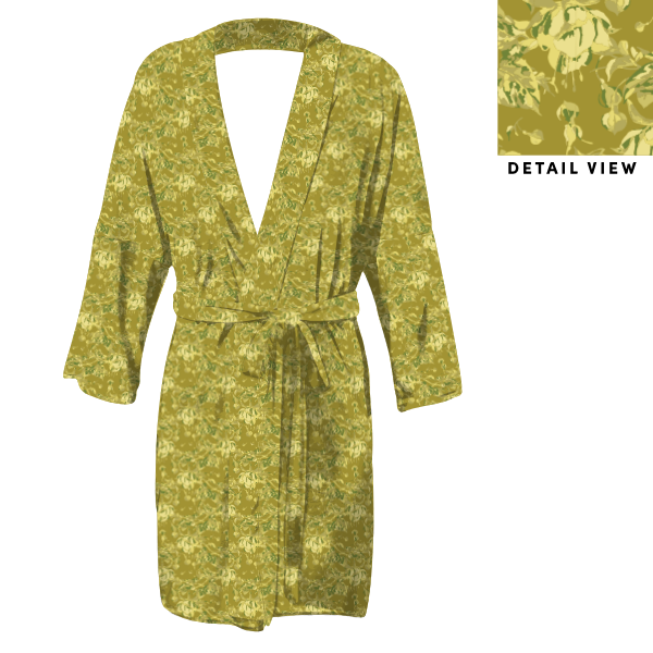 Abstract Floral (Customized) Robe -  -  - Knotty Tie Co.