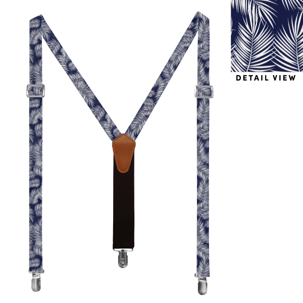 Palm Leaves (Customized) Suspenders -  -  - Knotty Tie Co.