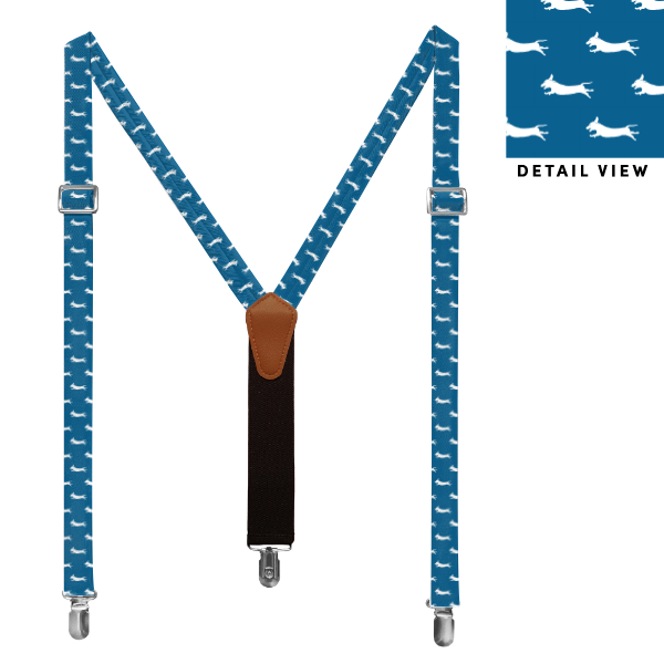 Dachshund (Customized) Suspenders -  -  - Knotty Tie Co.