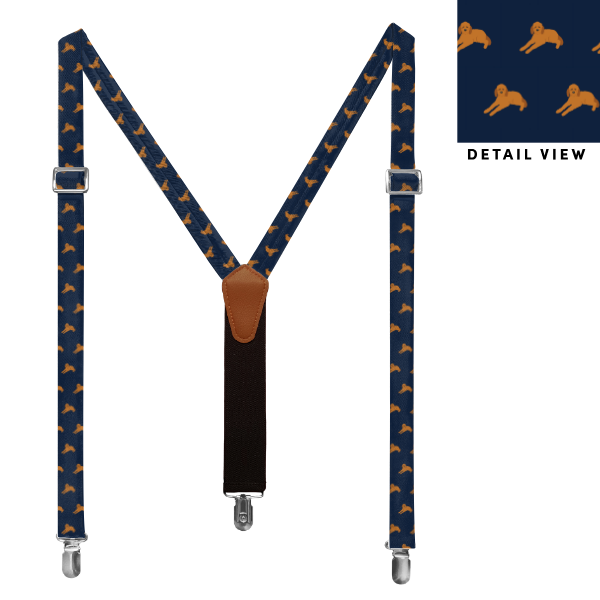 Goldendoodle (Customized) Suspenders -  -  - Knotty Tie Co.