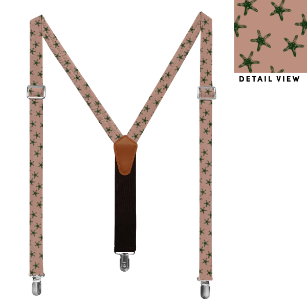 Starfish (Customized) Suspenders -  -  - Knotty Tie Co.