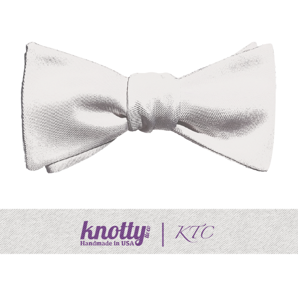 Script Initials On Strap Monogram (Customized) Bow Tie -  -  - Knotty Tie Co.