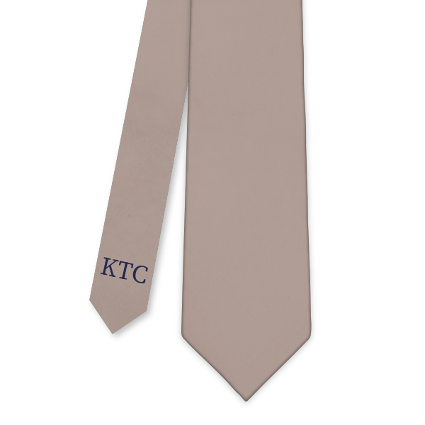 Serif Initials On Tail Monogram (Customized) Necktie -  -  - Knotty Tie Co.