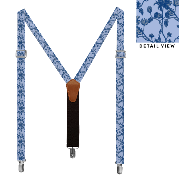 Floral Toile (Customized) Suspenders -  -  - Knotty Tie Co.