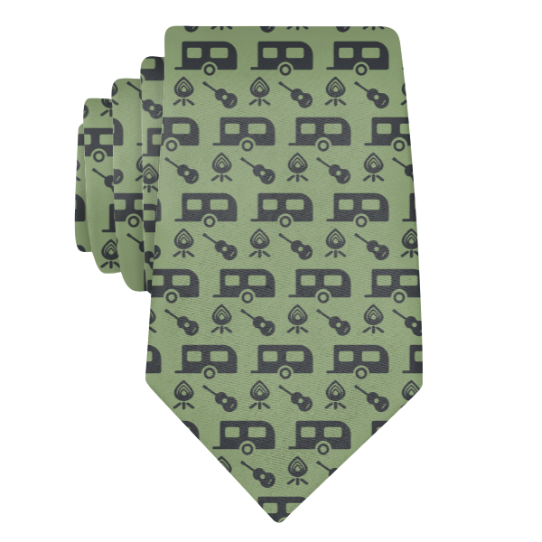 Happy Camper (Customized) Necktie -  -  - Knotty Tie Co.