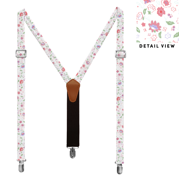 Cecile Floral (Customized) Suspenders -  -  - Knotty Tie Co.