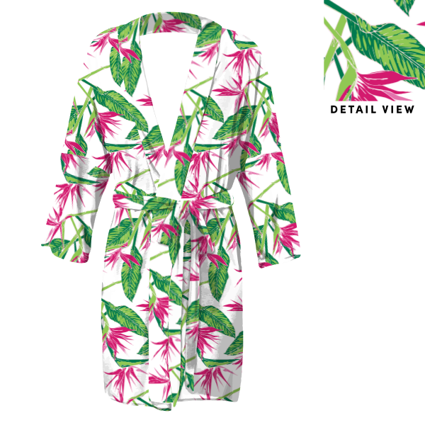 Bird Of Paradise (Customized) Robe -  -  - Knotty Tie Co.