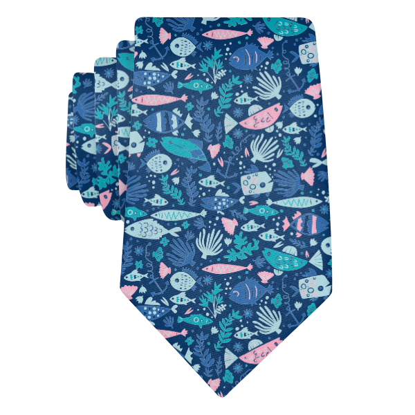 Below The Sea (Customized) Necktie -  -  - Knotty Tie Co.