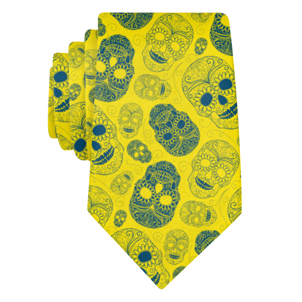 Sugar Skull (Customized) Necktie -  -  - Knotty Tie Co.