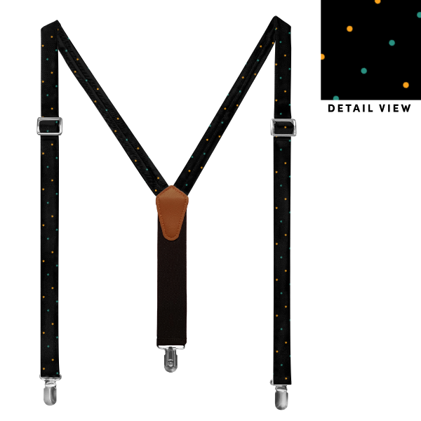 Three Color Denver Dots (Customized) Suspenders -  -  - Knotty Tie Co.