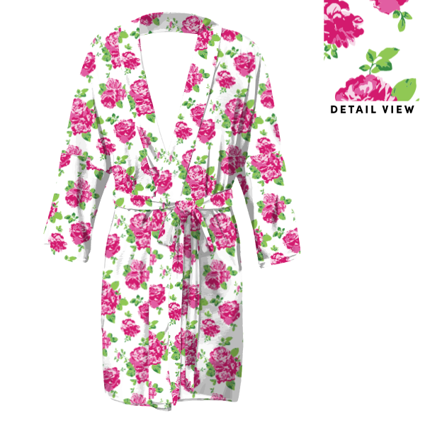 Sylvan Floral (Customized) Robe -  -  - Knotty Tie Co.